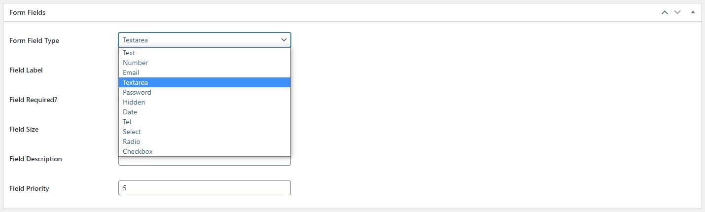 Field required type missing input value. Required field. The email field is required.